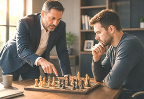 A chessboard representing thoughtful financial decision-making