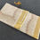 Thumbnail: Kerala cotton golden tissue saree with flower  embroidery