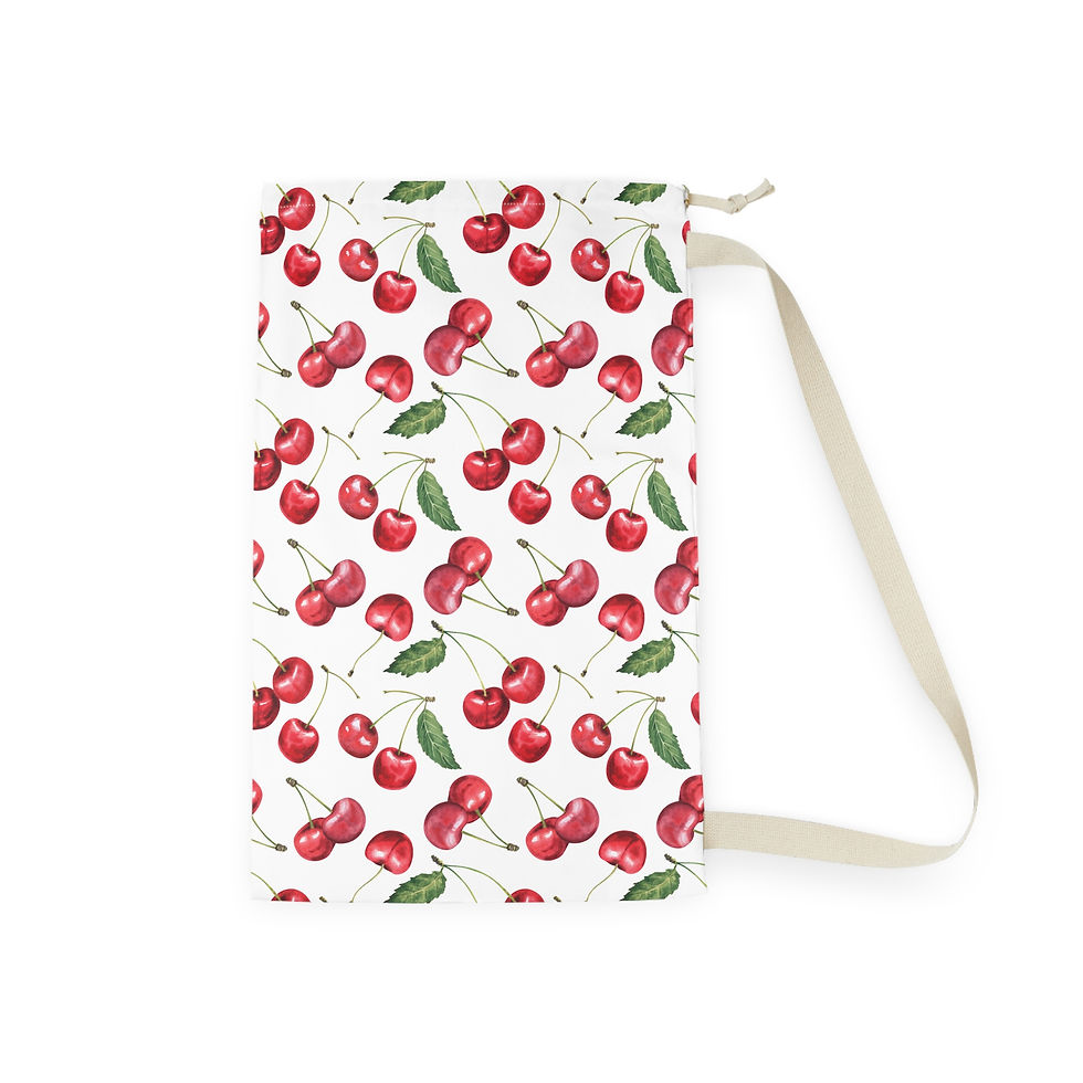 Cherry Pattern Laundry Bag