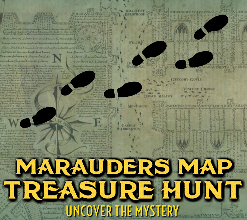 MARAUDERS MAP TREASURE HUNT