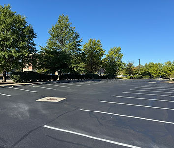 parking lot that was sealcoated