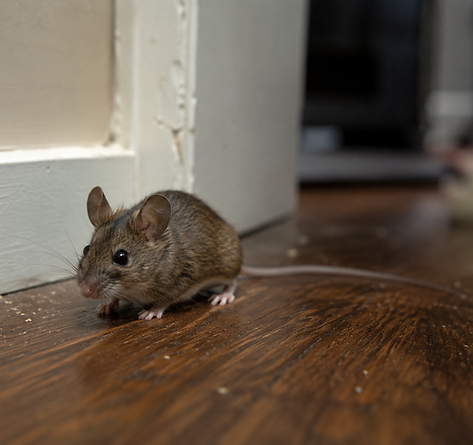 Mouse in hallway