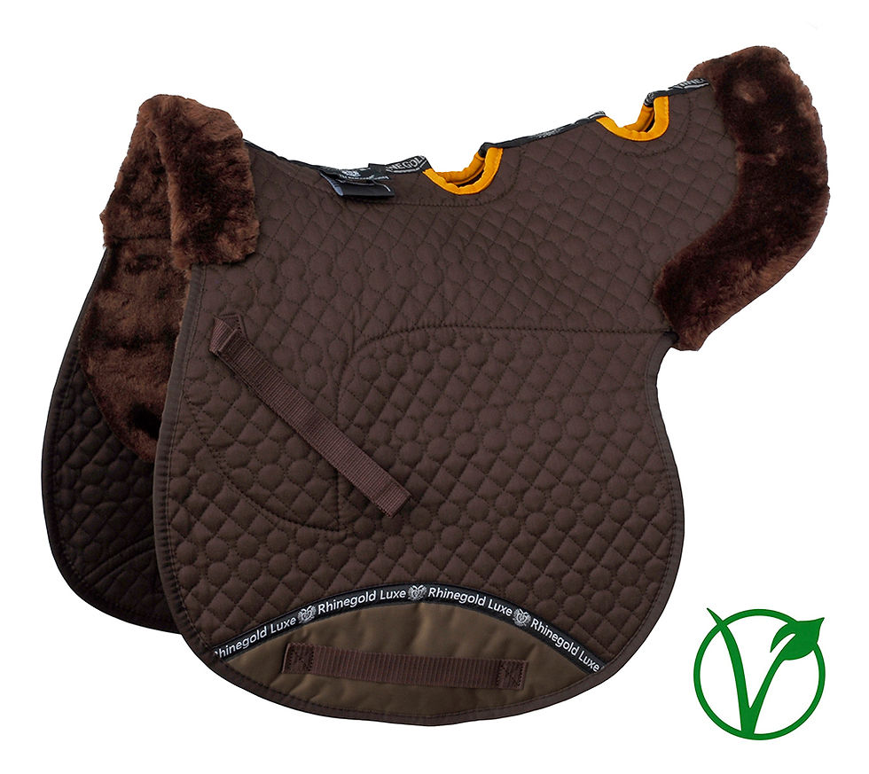 Thumbnail: Rhinegold Luxe Fur Vented Numnah