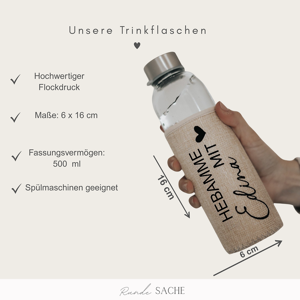 Miniaturbild: Trinkflasche Hebamme Personalisiert