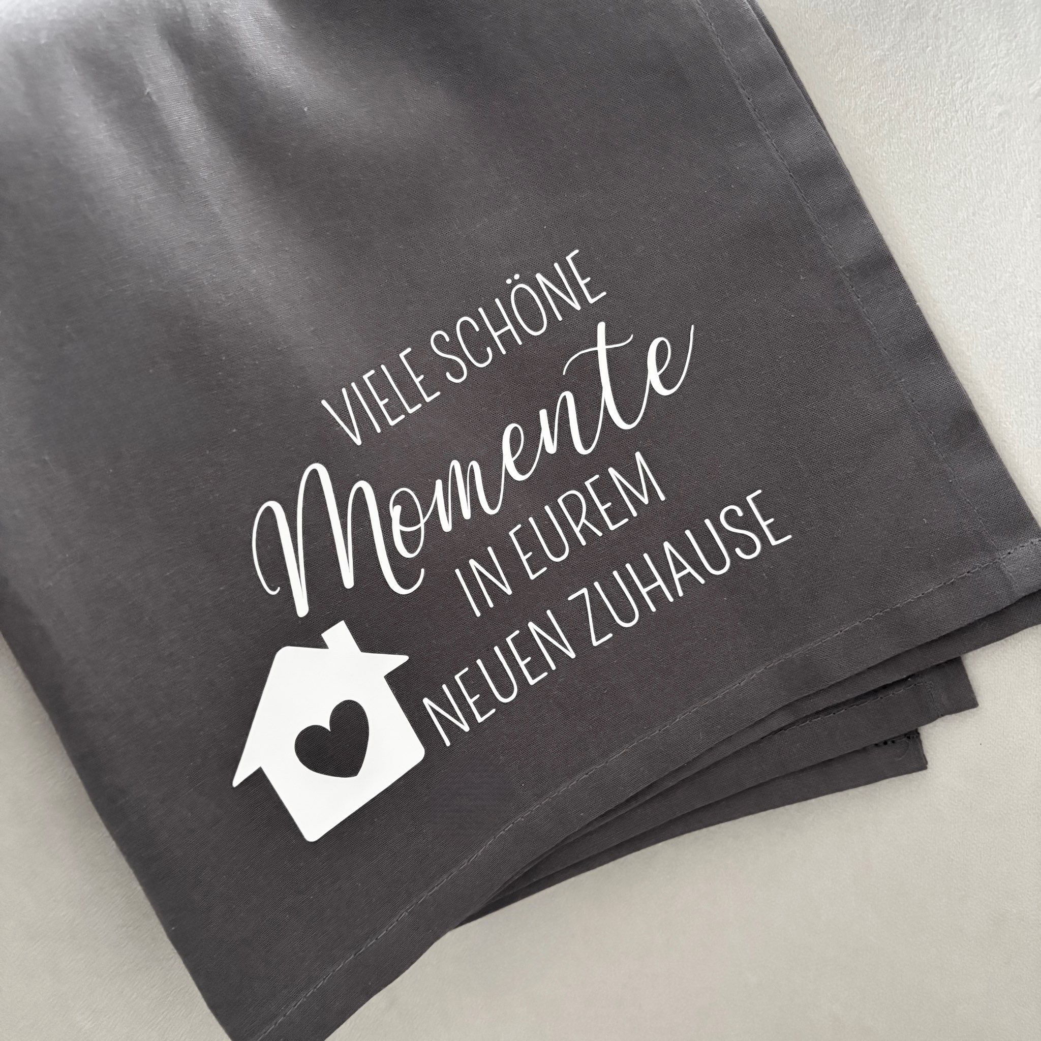 Geschenk Einzug I Geschirrtuch mit Spruch
