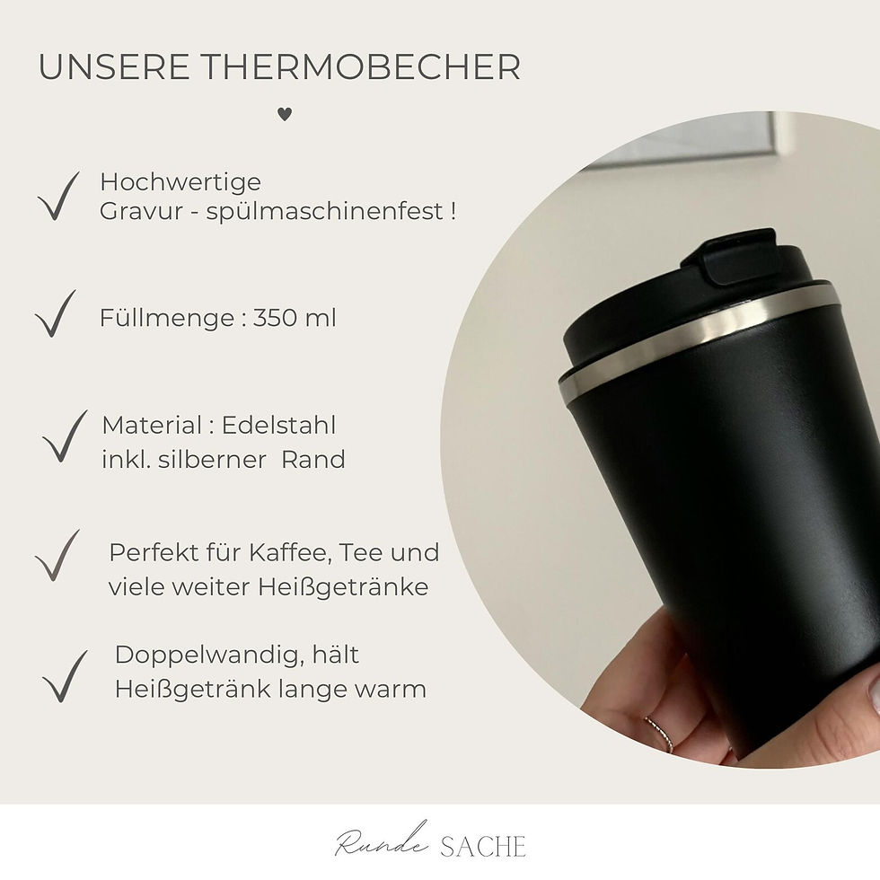Miniaturbild: Thermobecher bester Papa I  Kaffeebecher Personalisiert