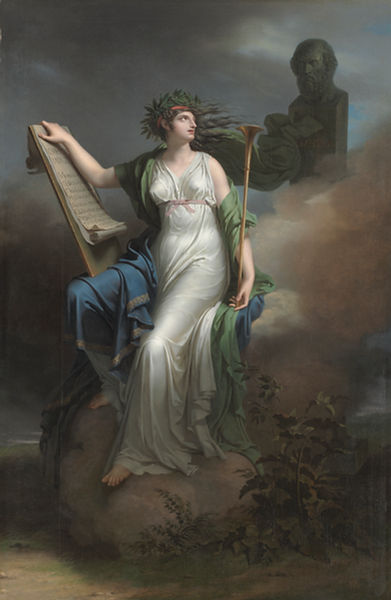 Calliope, Muse of Epic Poetry (1798) by the French artist Charles Meynier.