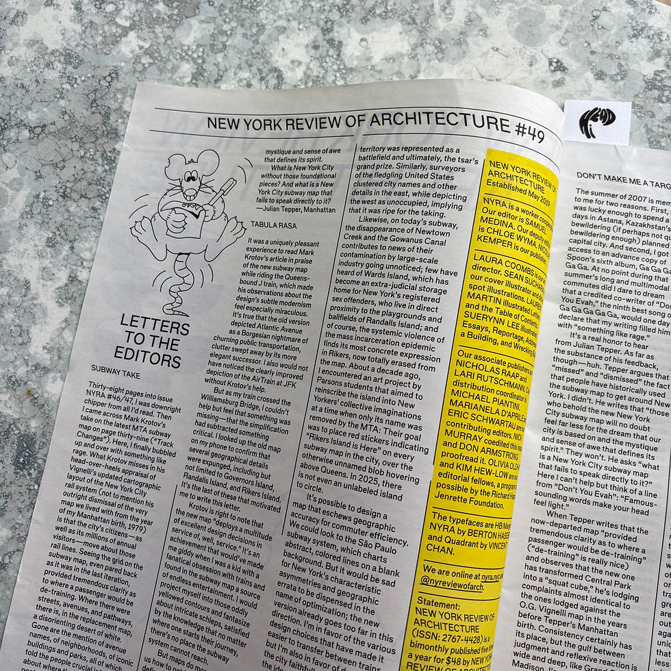 Thumbnail: New York Review of Architecture Issue #49