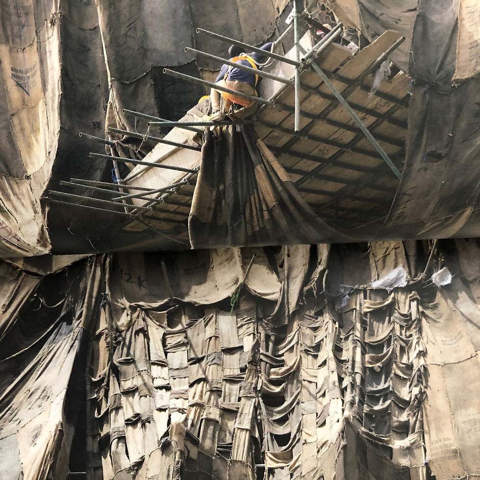 Thumbnail: Ibrahim Mahama. Exchange-Exchanger (1957-2057)