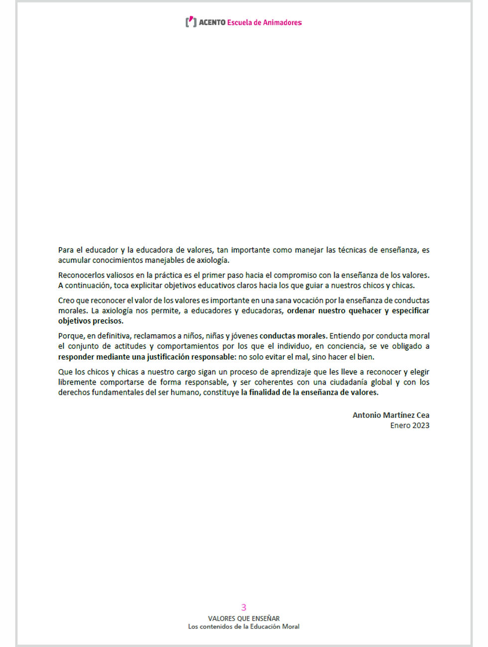 Miniatura: 𝐕𝐀𝐋𝐎𝐑𝐄𝐒 𝐪𝐮𝐞 𝐞𝐧𝐬𝐞ñ𝐚𝐫 ① Contenidos de la Educación Moral