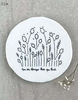 East of India - Tall Flowers Coaster -You are strong