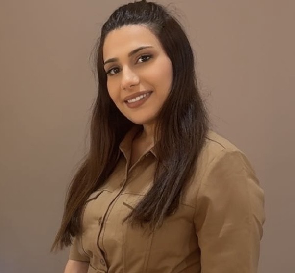 Candid photograph of a team member