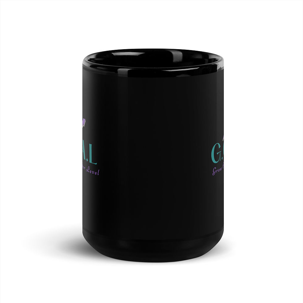 Thumbnail: Grow On Another Level Black Glossy Mug