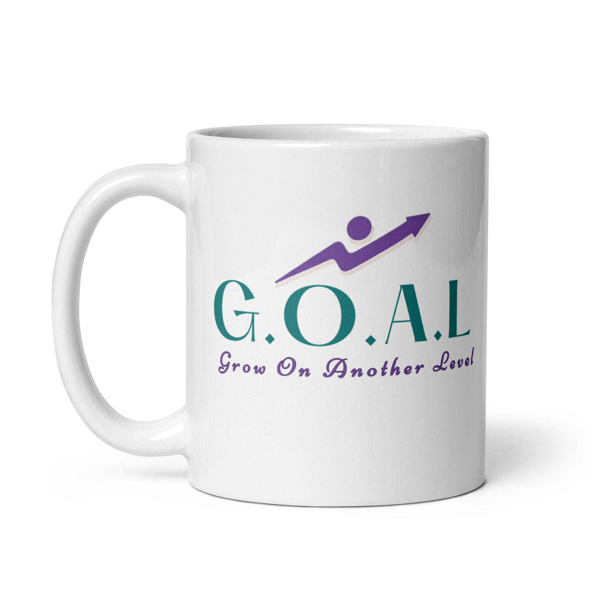 Grow On Another Level White glossy mug