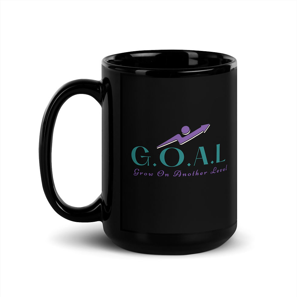 Thumbnail: Grow On Another Level Black Glossy Mug