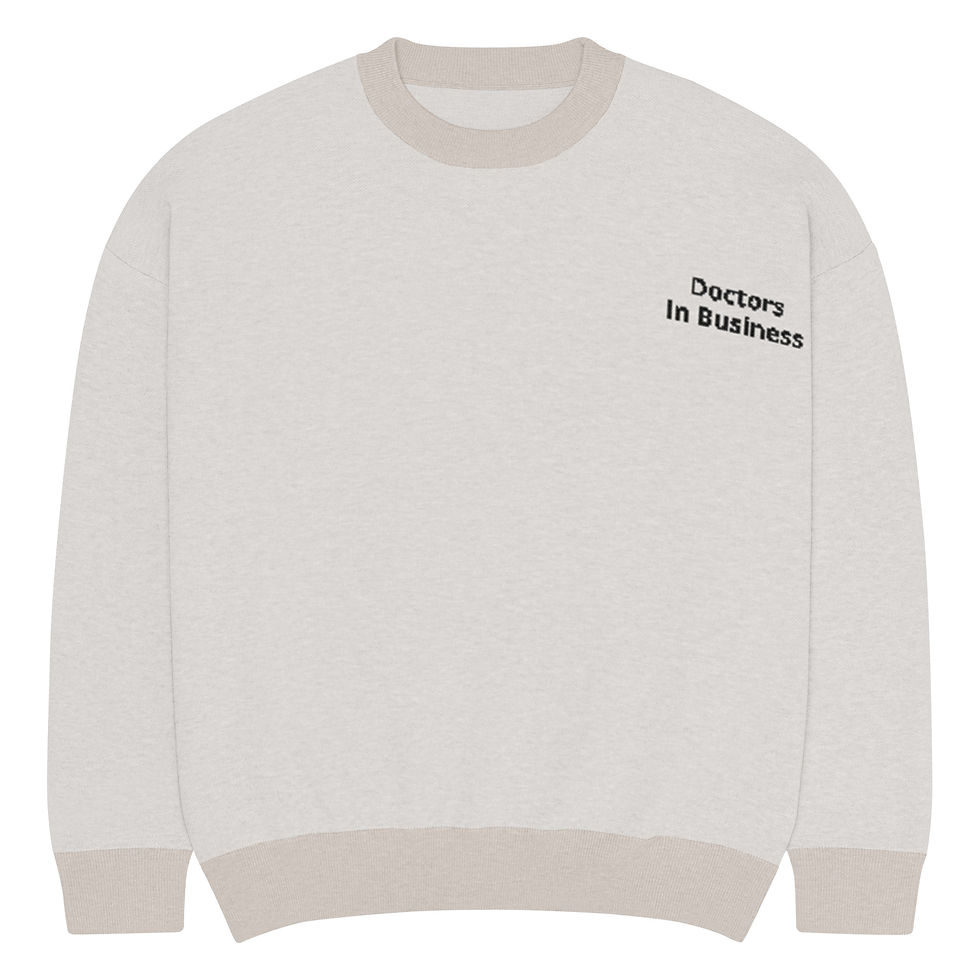 Relaxed fit knitted crew neck sweater