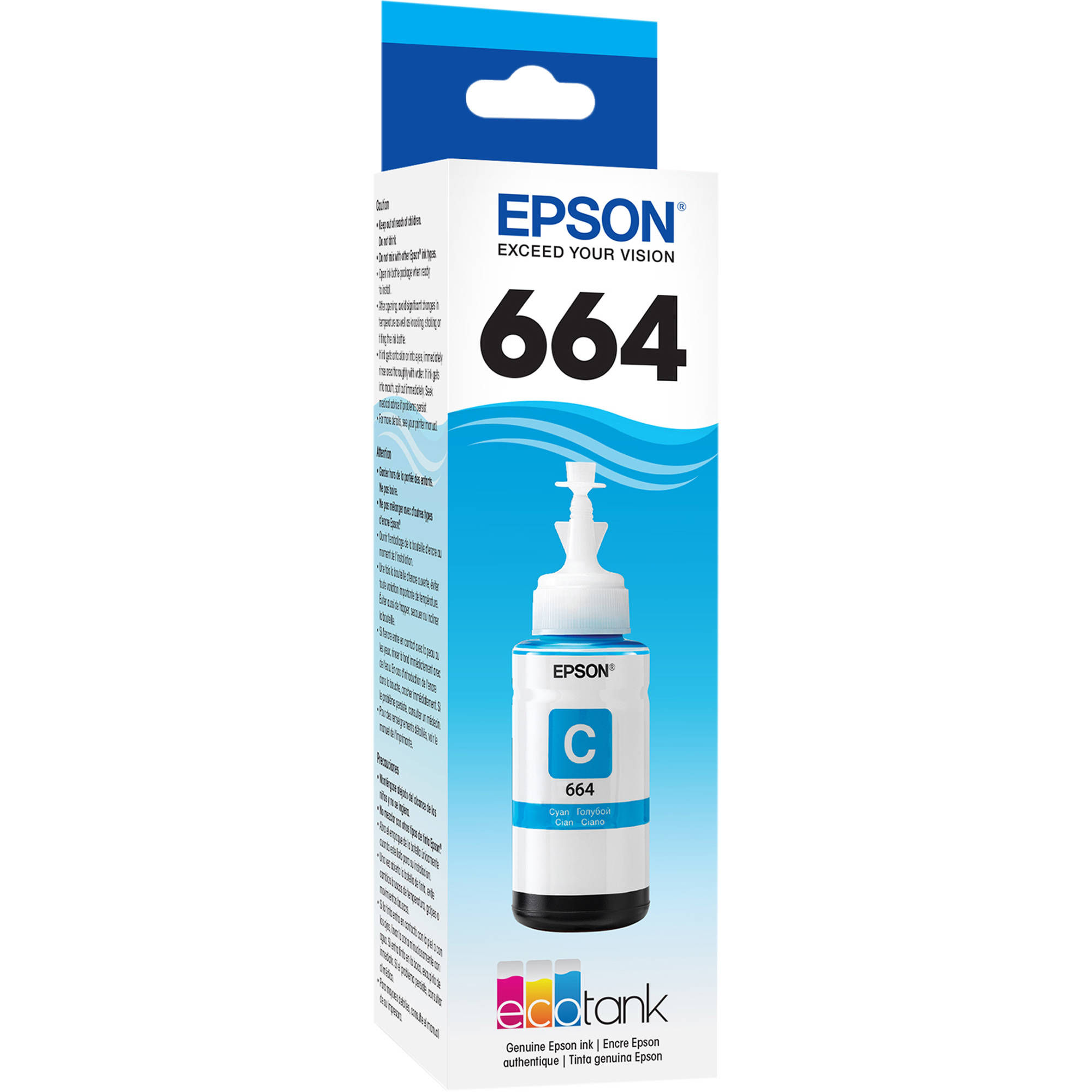 EPSON INK BOTTLE - CYAN - T664220-AL FOR L110/210/355/555 - 70ml