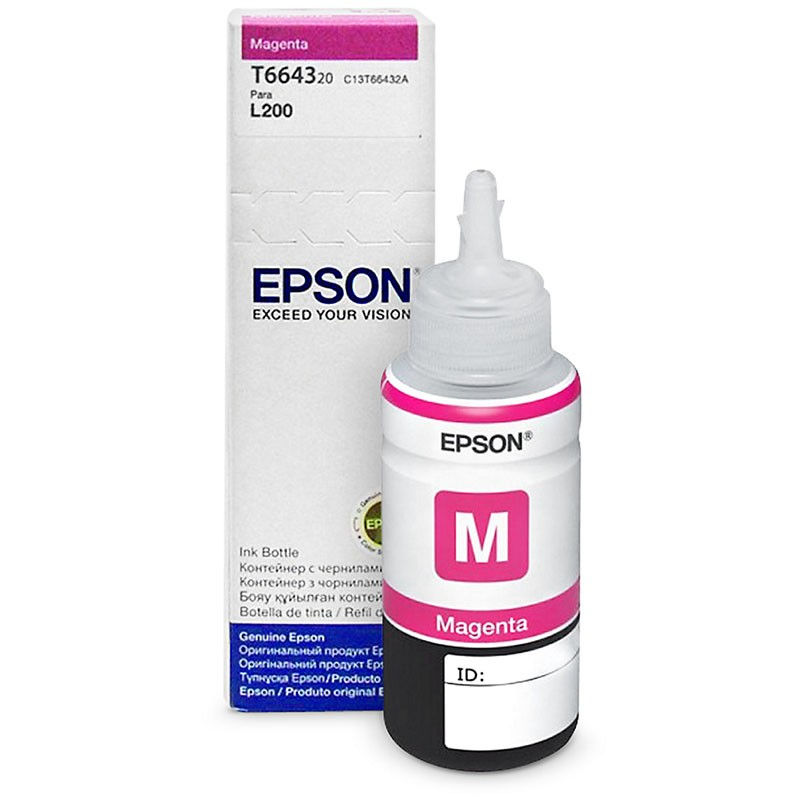 EPSON INK BOTTLE -MAGENTA - T664320-AL FOR L110/210/355/555 - 70ml