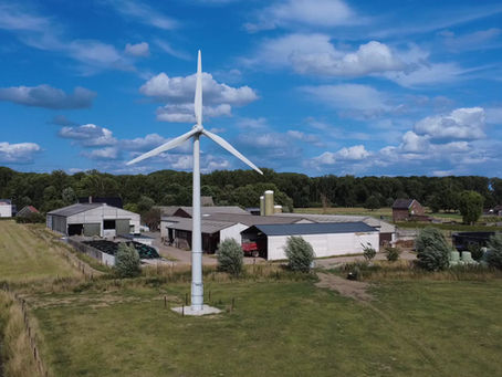 25 kW windturbine voor gemengd landbouwbedrijf
