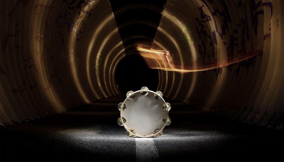 Tambourine in Tunnel