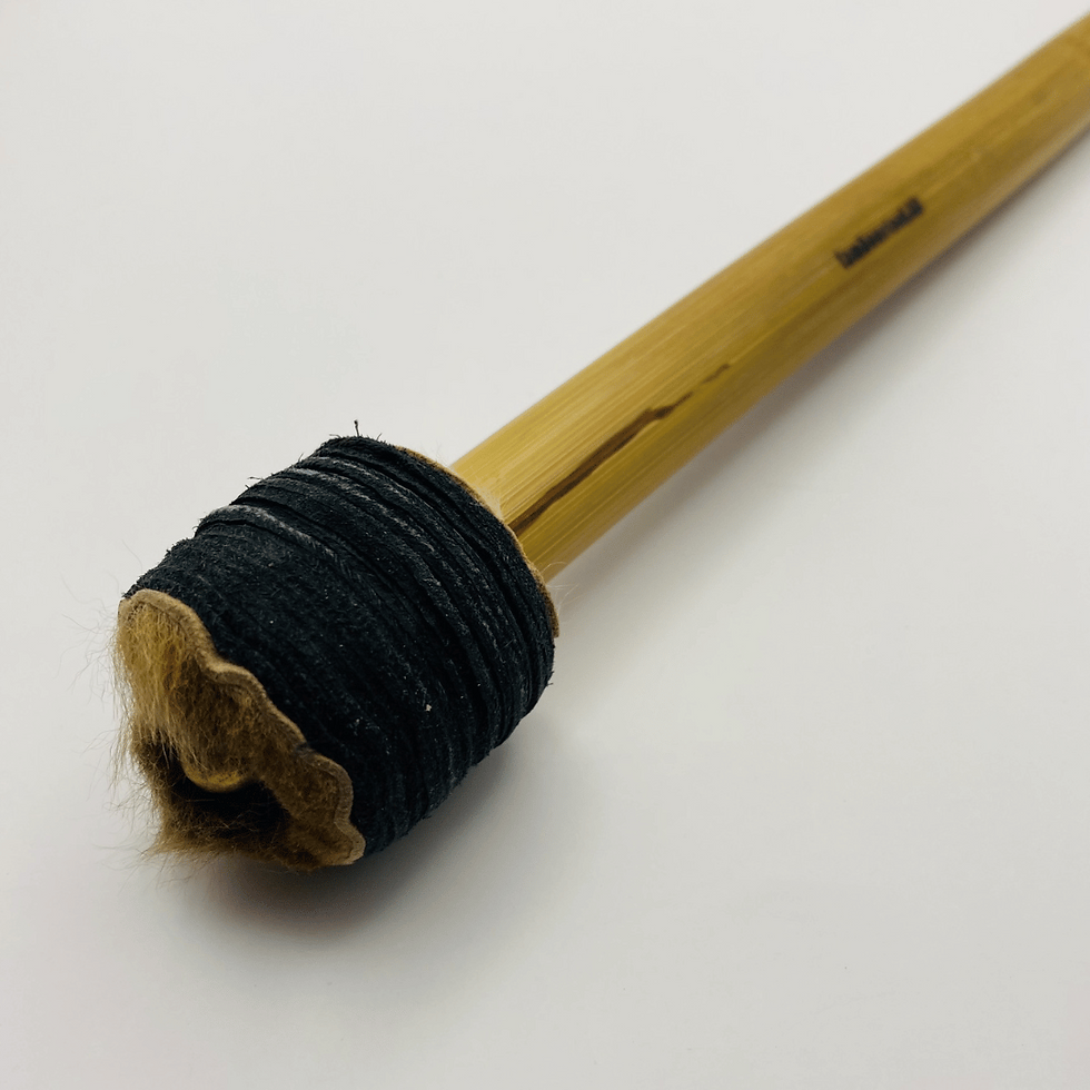 Kangarini Piccolini leather and fur 1 1/2 KLF1.5 Head and handle