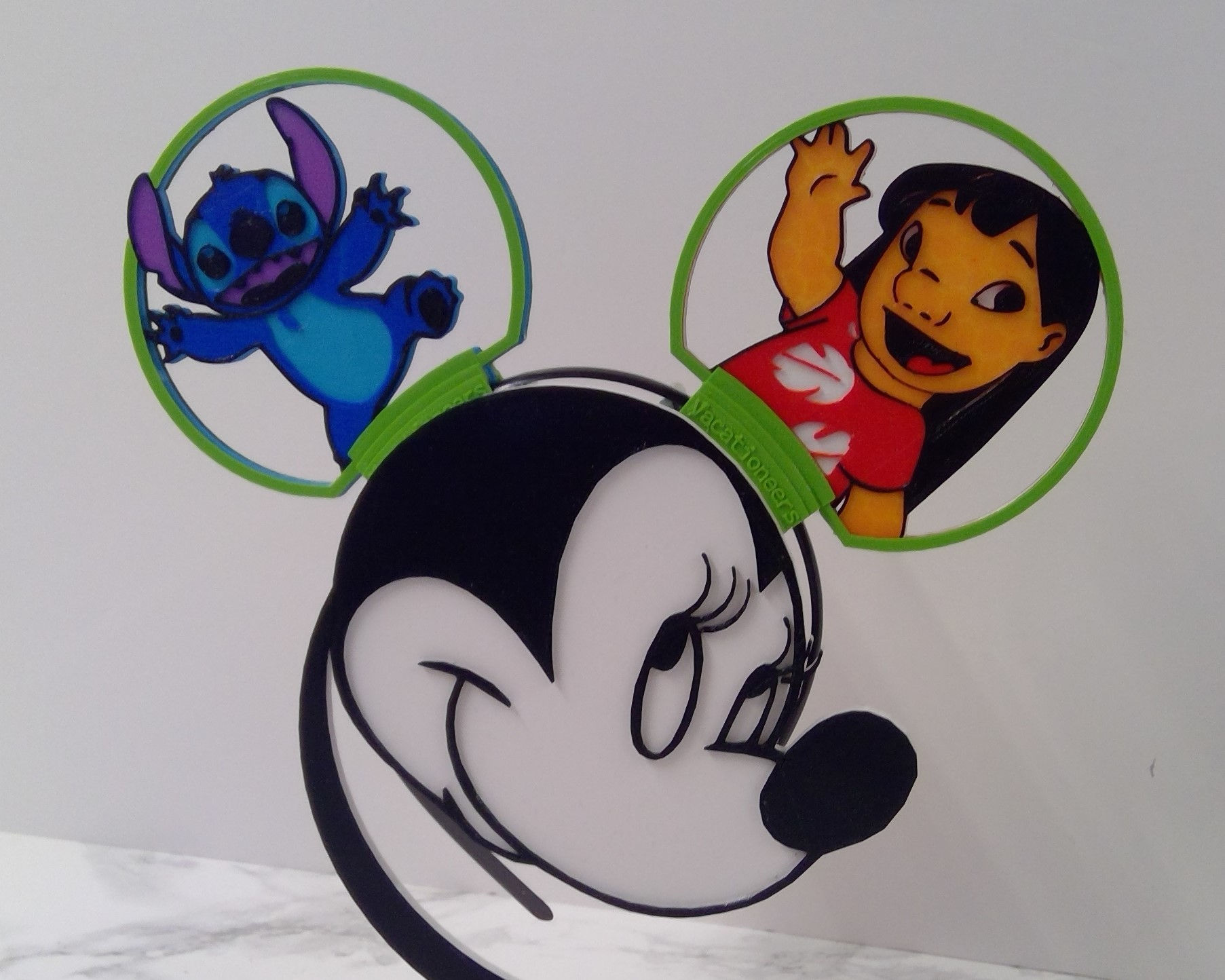 Disney Style Ears with Lilo and Stich. Experiment #626 has escaped again.