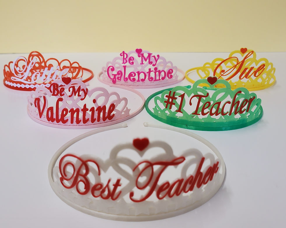 Thumbnail: Personalised Hearts Style Tiara To Suit Any Occassion, Birthday, Hen Night