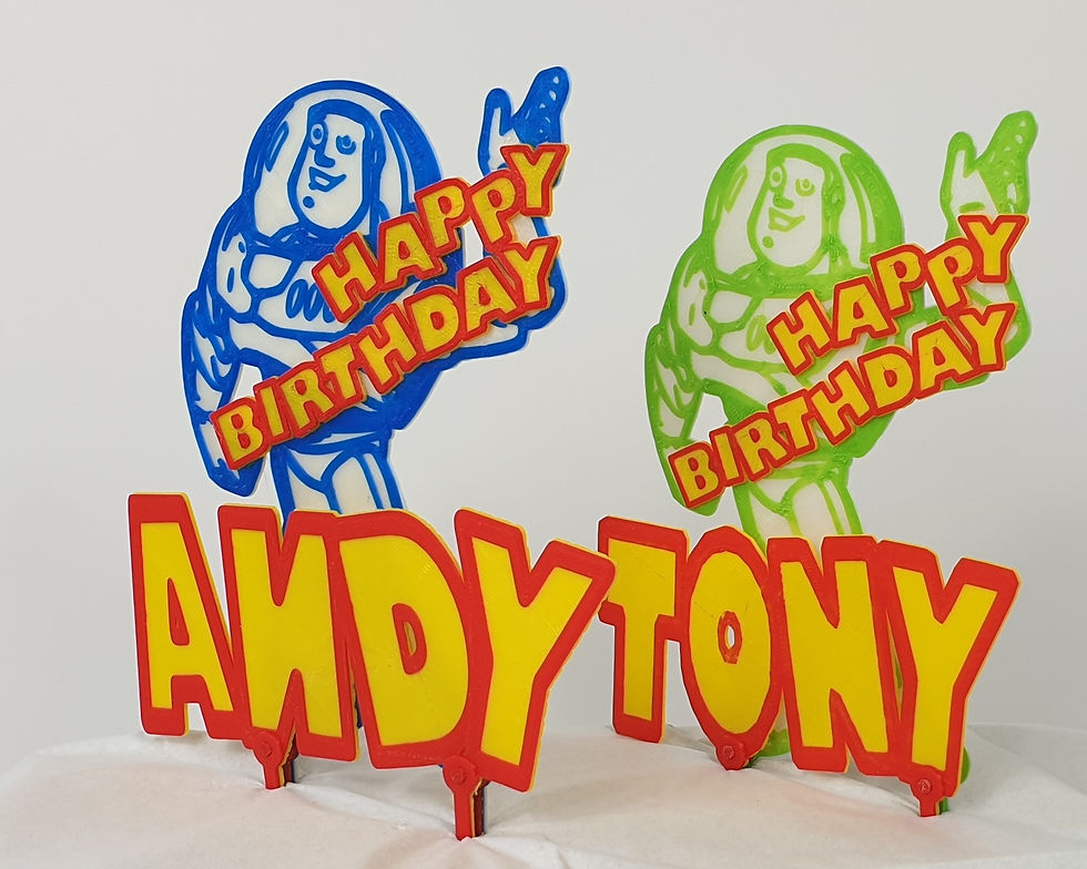 Thumbnail: Cake Topper. Personalise Your Buzz Lightyear Birthday Cake