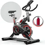 Bicicleta Ergométrica Fitness Para Cardio E Musculação Com Base Cor Preto E Vermelho 6kg Inercia Marca Sevenfit
