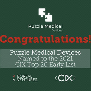 Puzzle Medical is selected as CIX’s Top 20 most innovative companies in Canada