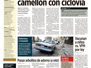 OBSTRUYE TODO MUNDO CAMELLÓN CON CICLOVÍA