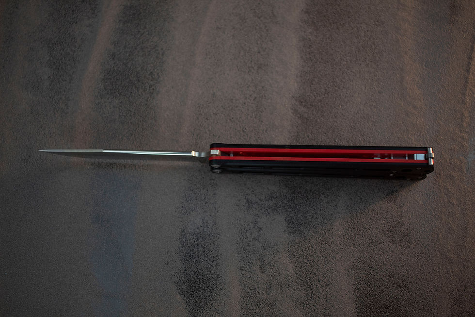 Thumbnail: Raptor Edge Pterodactyl 4.25" Balisong / Black Aluminum & G-10 / D2 Clip Point