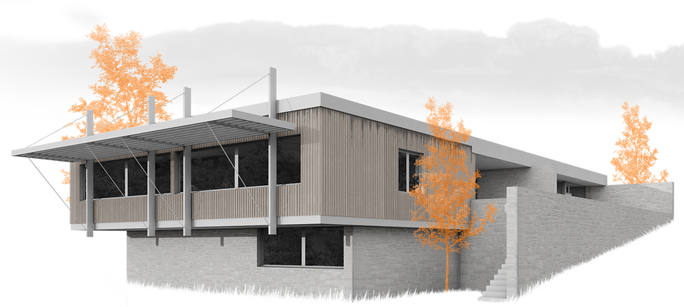 Rendering Marcel Breuer Grieco House