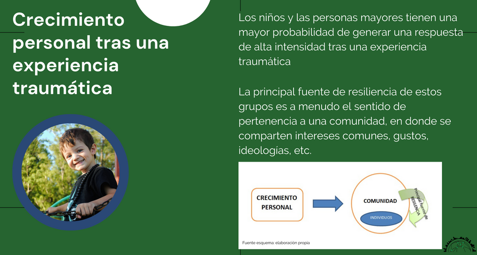 Crecimiento personal tras una experiencia traumática