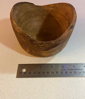 Dark Live Edge Bowl