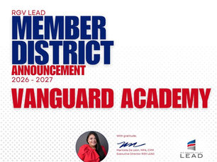 Thank you, Vanguard Academy, for investing in initiatives that empower students, build career pathways, and nurture future leaders in the Rio Grande Valley. 