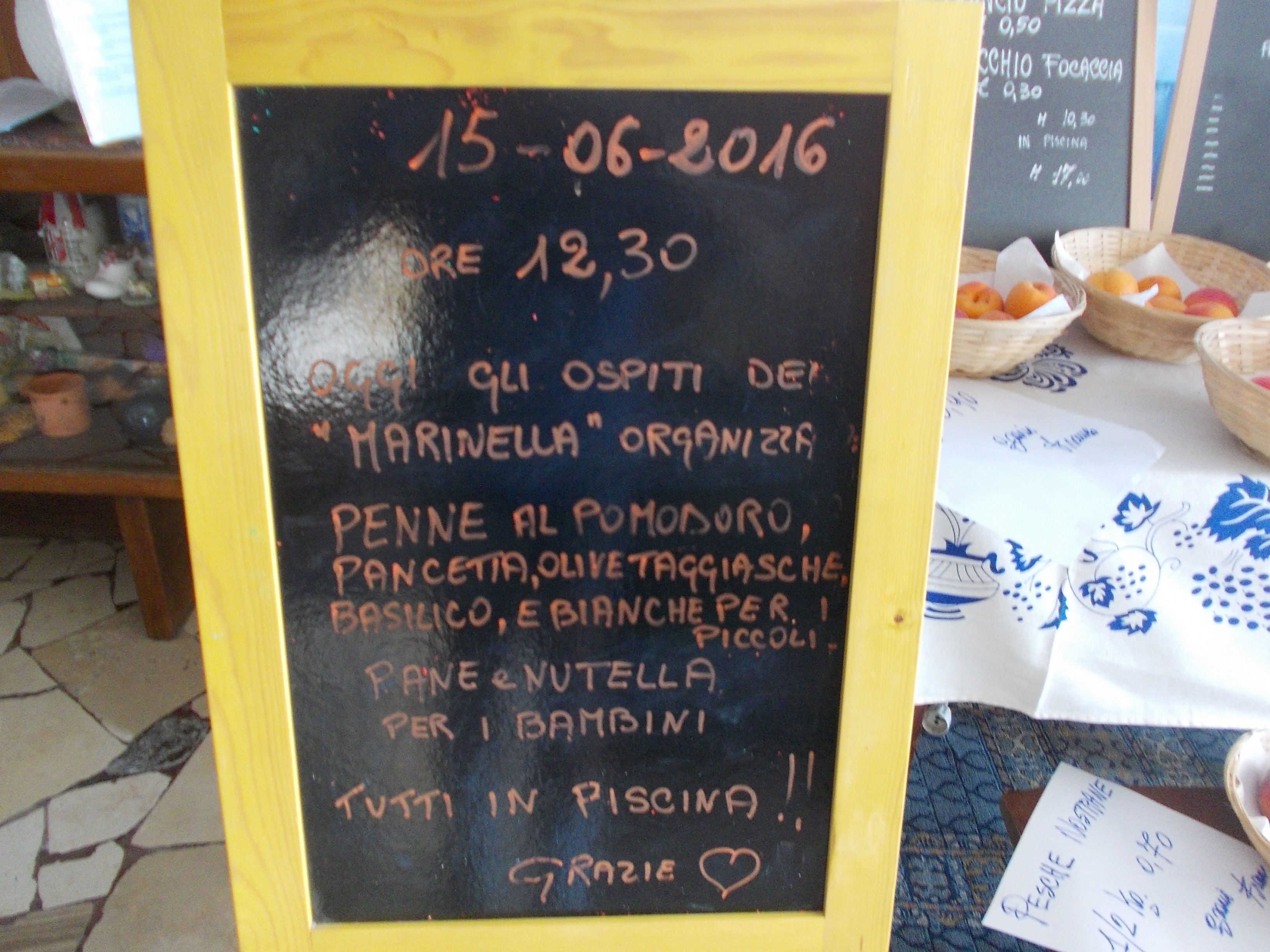 menù "coccole e attenzioni"