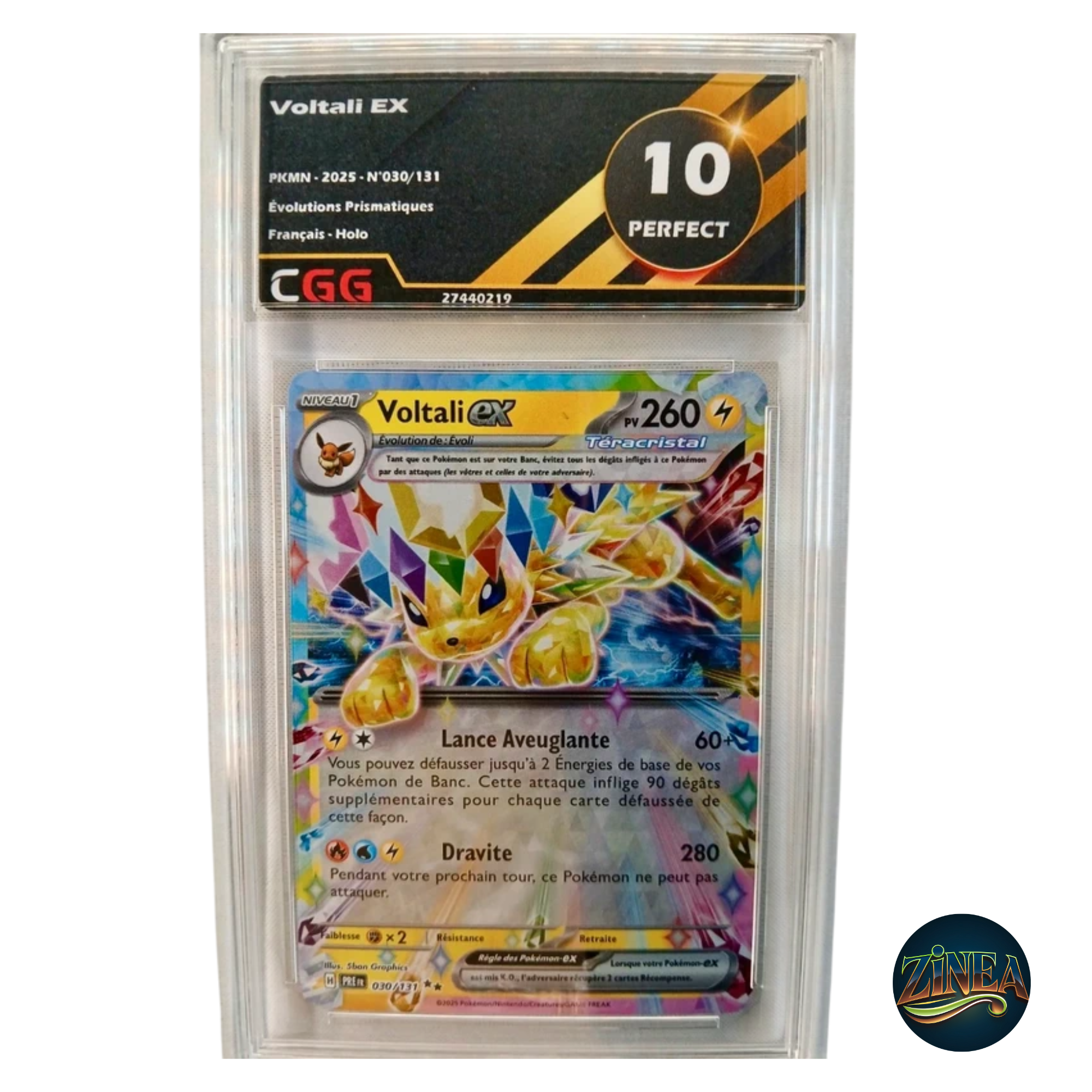 Carte Pokémon Voltali EX