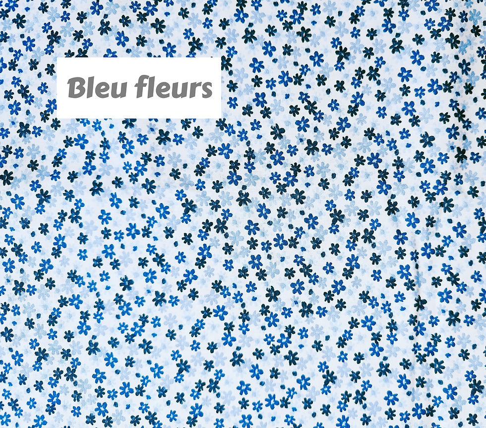 Miniature : Stomie Patch - BLEU FLEURS 