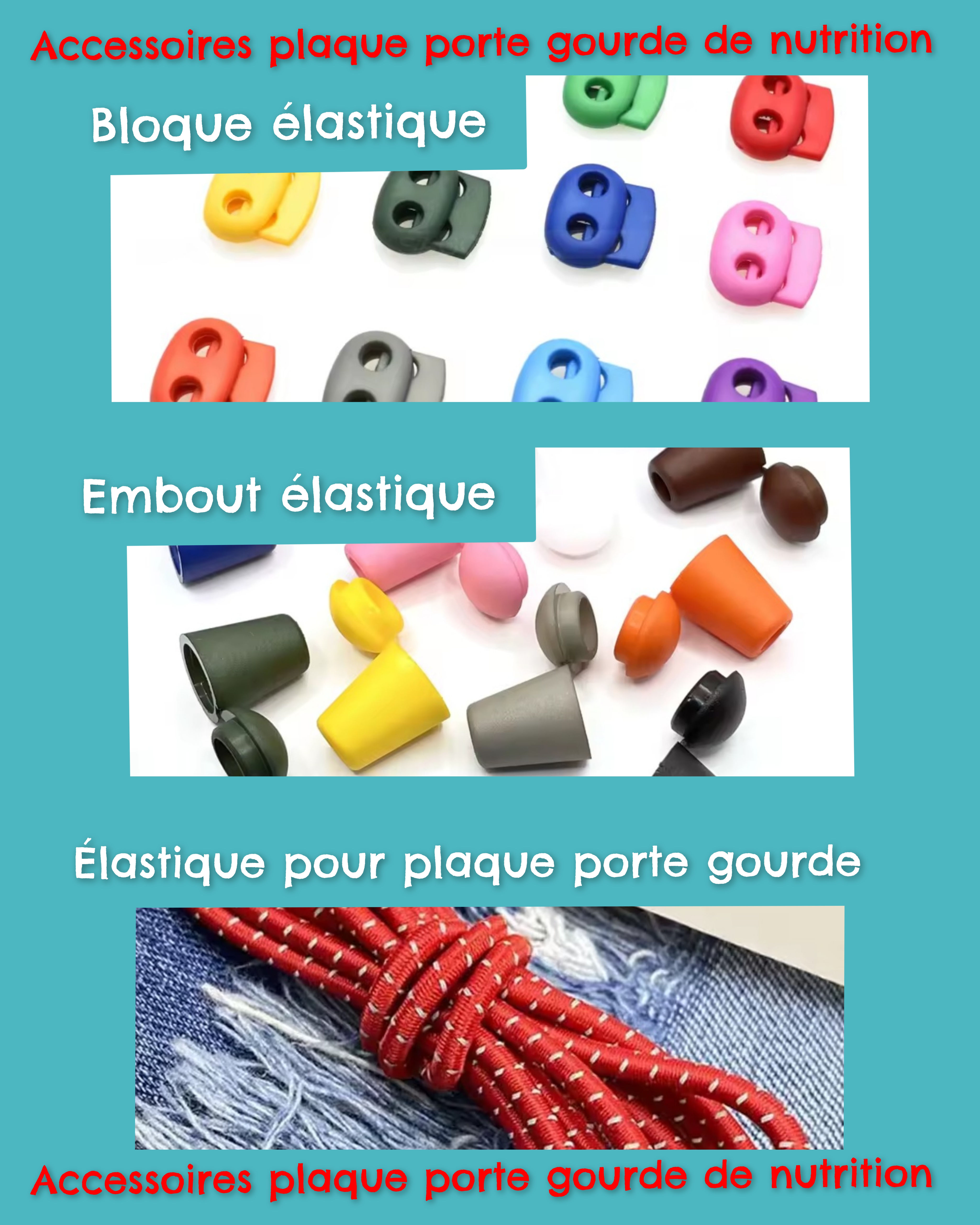 Plaque supplémentaire et Accessoires sac gastrostomie