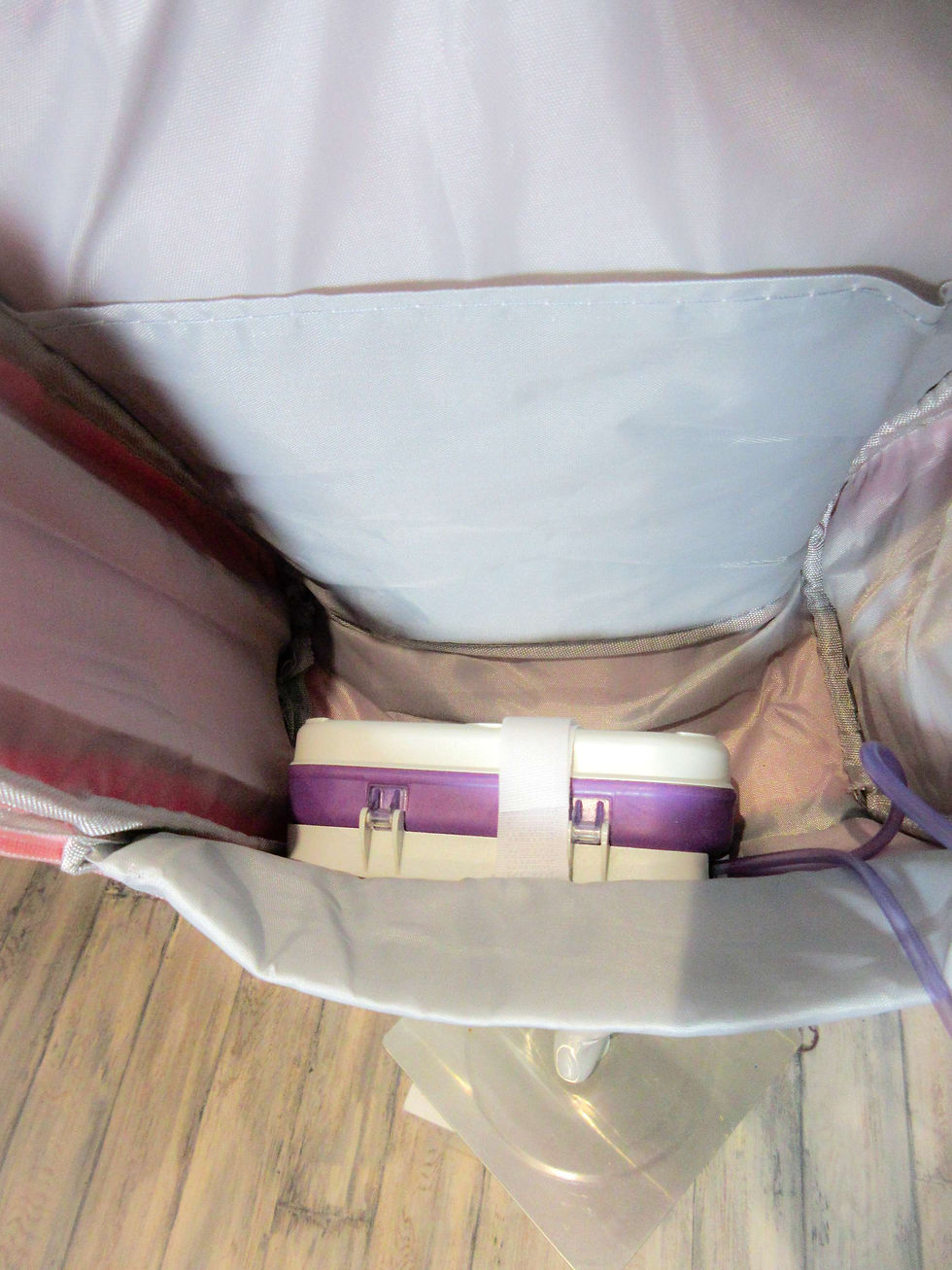 Miniature : SAC A DOS GASTROSTOMIE - lapin rose 