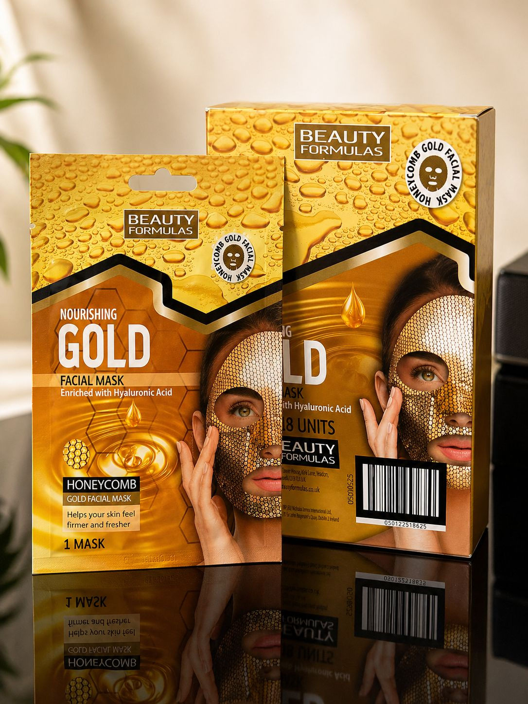Masque Gold Éclat Intense – Hydratation & Fermeté Immédiate