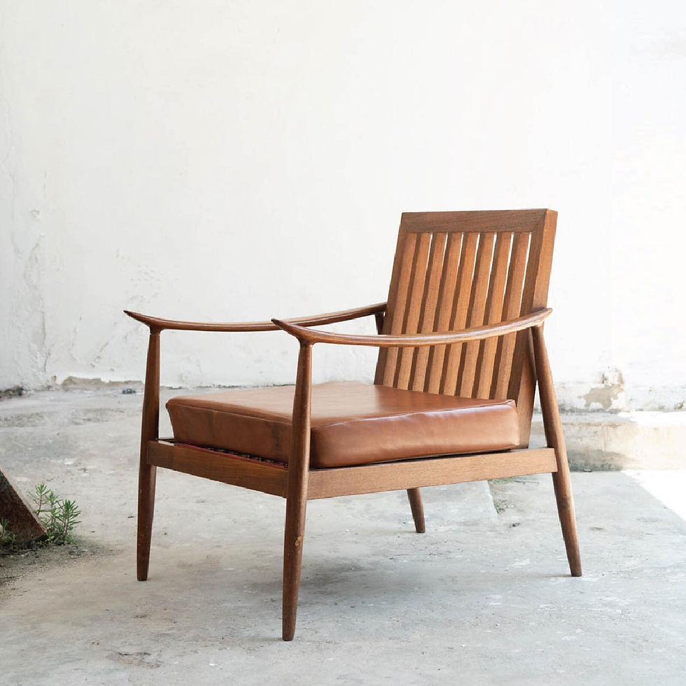 Thumbnail: Wooden Frame Armchair from 1970’s