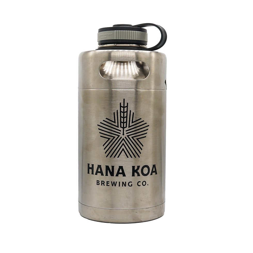 64oz Mini Keg Growler - Black