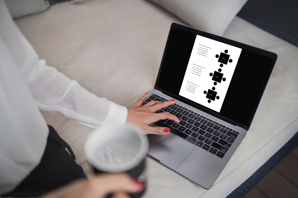Thumbnail: MEGA EVENT PLANNER Digital Toolkit Little Agency Co Canva Seating Layout