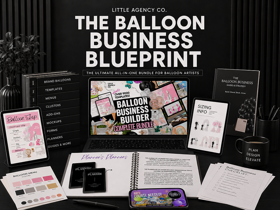 Thumbnail: Balloon Business Blueprint Digital Bundle Little Agency Co Most Complete PNG Par