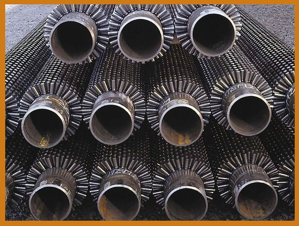 Studded tubes