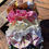 Miniature : Chouchou fleurs rouges