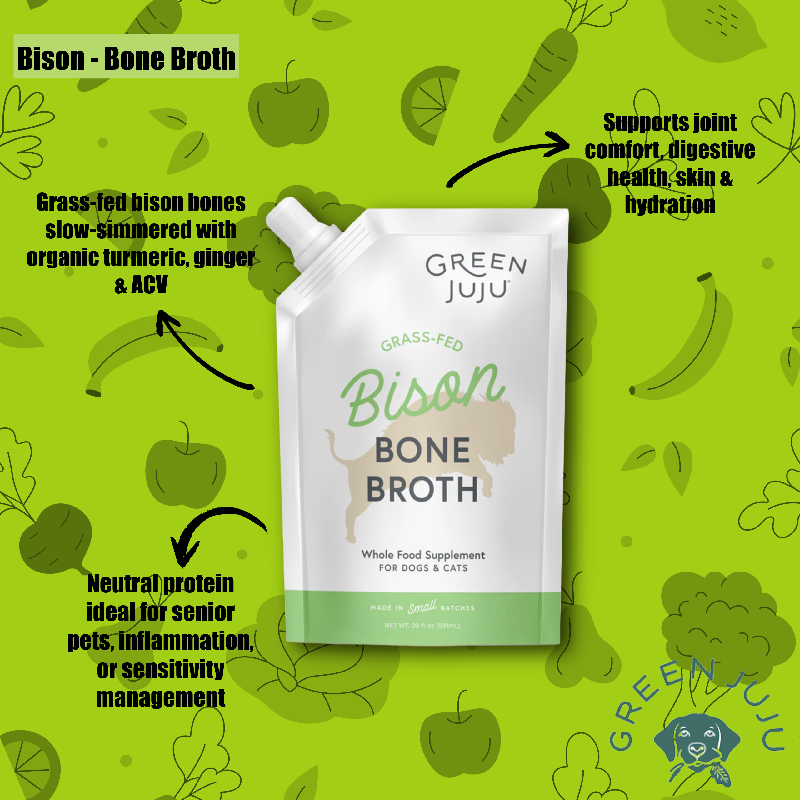 Green JUJU - Bison Bone Broth