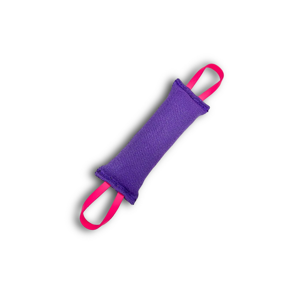 Thumbnail: MOJO 2-Handle French Linen Training Tug – 11" x 4"